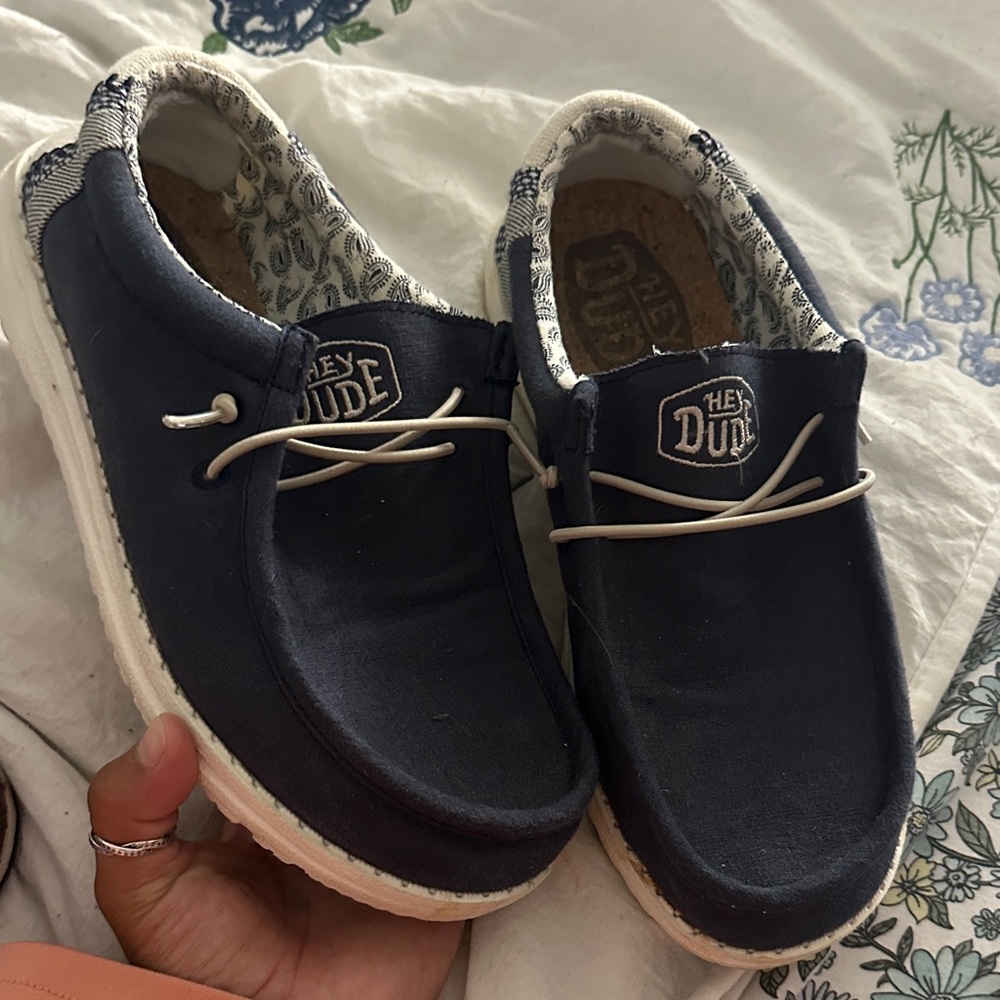 Hey Dude Dark Blue Slip-On Loafers
